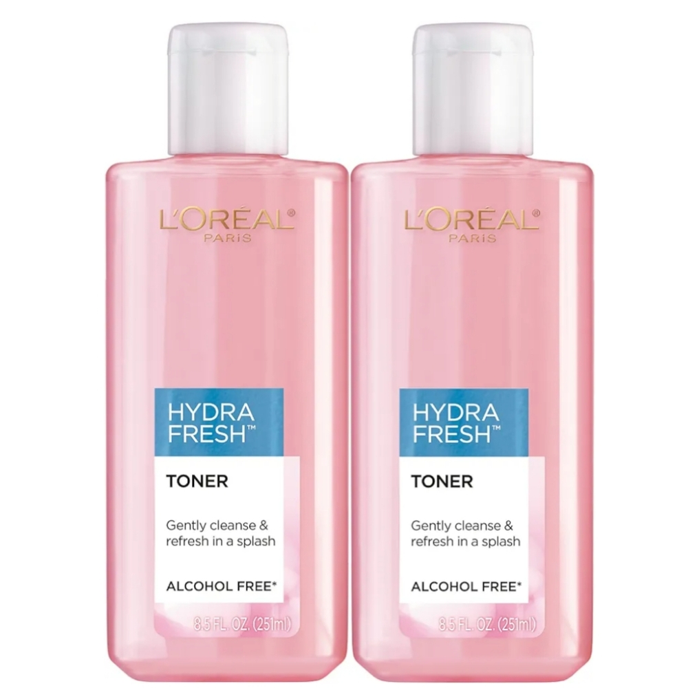 L'Oreal Paris Skincare HydraFresh Toner Face Toner, 2 pack